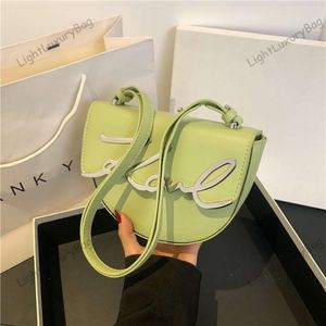 Luxury Karl Lagerfield Saddle Bag Fashion Designer Bag Borsa Carina All-Match Korean Spalla Crossbody Borse New Style Women Messenger Borse