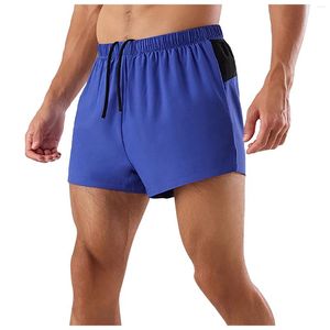 Men's Pants Swim Athletic Shorts Men Summer Beach Fashion Cotton Sports Trousers Loose Casual Three Quarter Bottom With Pockets