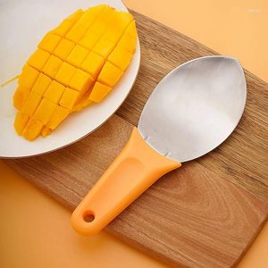 Backwerkzeuge Multifunktionelle Obstlöffel Mango Slicer Cutter Wassermelonen Schneidmesser Würfel gewürzt Scoop Kitchen Gadgets