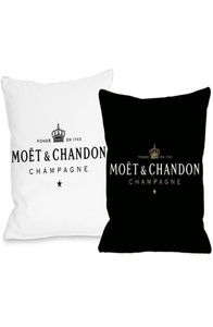 CUSHIONDECORATIVE PALLOW Black Velvet Print Moet Cushion Cover Cotton Made Pudow Case Soft Case High Quality Printing8536662