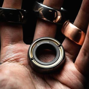 SIGS Decompression Toy LAUTIE Mechanic C Paragraph Finger Ring Fingertip Gyroscope Ratchet Magnetic Toys Decompression EDC 240413