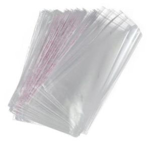 100 pcs 8x12cm 35x50 cm sacchetti trasparenti autoadesivi ricostituibili in polighane cellophane borse oppy pacchetti di gioielli da imballaggio 917477974081