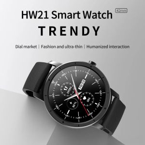 Uhren HW21 Low Power Smart Watches für Männer Herzfrequenz Gesundheit überwachen Smart Watch Herrenmodetesportwache 2023 New Reloj Hombre