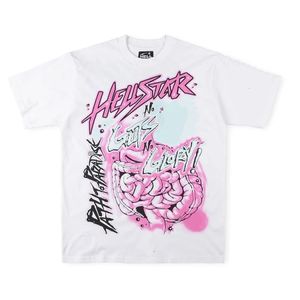 ヘルスターメンズレディースTシャツスタイル夏Y2Kレタープリントパターン通気性快適なヒップホップスタイル240410