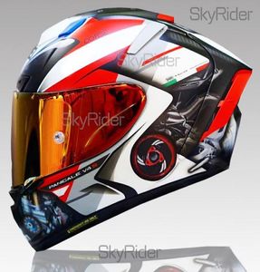 Полная лицо Shoei x14 Ducadiii Generatio Мотоцикл -шлем Antifog Man Riding Car Motocross Racing Motorbike Helmetnotorigi9640448