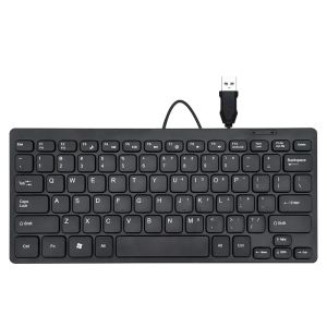 Keyboards Fashion Slim Portable USB Wired 78 Keys Keyboard Suitable for Tablet Desktop Laptop External Mini Office Keyboard