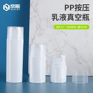 Storage Bottles 30 50 80 100ML Lotion Vacuum Bottle 1Pcs Cosmetic Packaging Portable Dispenser PP Snap-on Refillable