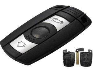 Jingyuqin Remote 3 -knappar Bil Nyckelfodral för 1 3 5 6 Series E90 E91 E92 E60 Remote Key Shell Case SMART BLADE FOB8676364