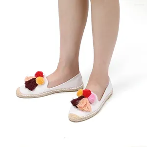 Casual Shoes Women Flat Espadrilles For Closed Toe Size 11 Canvas