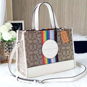 E Dempsey Field Pembe Tasarımcı Tote Çanta Kadın Adam S Tuval Deri Çanta Dükkanı Pochette Omuz Çantası Crossbody Moda Kadın Debriyaj Demple Plaj Çantaları