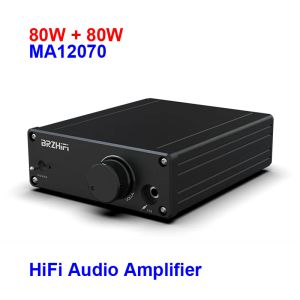 Amplifikatör 2*80W Infineon MA12070 Dijital Ses Güç AMP MA12070P Hoparlörler 20W ~ 200W HIFI Stereo Amplifikatör Sınıf D AUX DC1519V