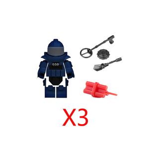 WW2 Military Building Blocks Figures Solider Gifts Toys Weapons Camouflage Guns Equipments Bomb Disposal Suit EOD Mini Bricks