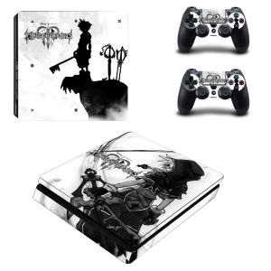Çıkartmalar Kingdom Hearts PS4 İnce Skin Sticker Sony PlayStation 4 Konsol ve Denetleyiciler PS4 İnce Deriler Çıkartma Çıkartma Vinil