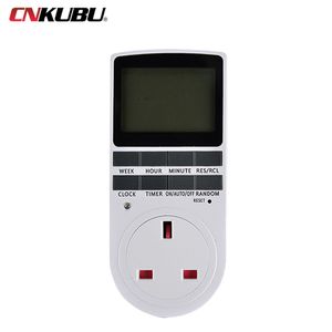 EU Electronic Digital Timer Switch US FR BR Plug Kitchen Timer Socket Outlet 230V 110V 7 Dag 12/24 timmar Programmerbar timing