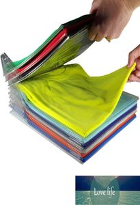 Titulares de armazenamento 20 PCs Creative Home Closet Roupas Organizador Documentos Divisores Divisores Organização da organização de tshirt Sistema de sistema 1358554