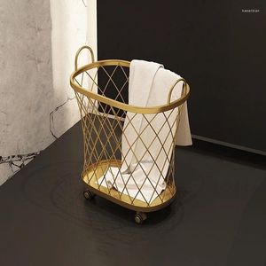 Laundry Bags Nordic Style Dirty Clothe Basket Collect Clothes Storage Artifact Side Cart Baskets