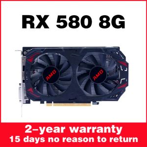 チェーン/マイナーAMD RX580 8GBビデオカードPCI Express 2.0 16X GDDR5 256Bit 6Pin Radeon GPU Placa de Video Rx 580 8G Gaming Graphics Card