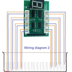 1 PCS DC 5V 8 Channel Water Liquid Level Indicator Board Controller Sensor Switch Module for Fish tank Water tower