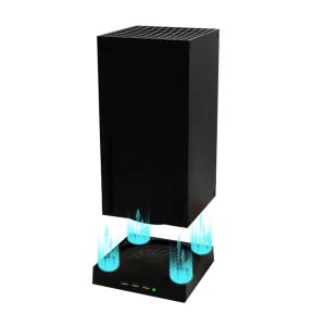 Stands Stand vertical com ventilador de resfriamento para Xbox Series X Host Radiator Base Suporte externo USB Cooler para Xbox Series X