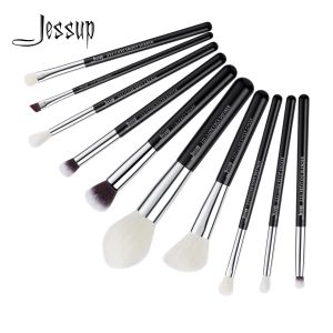 Zestawy Jessup Beauty Makeup Pędzle Zestaw 10pcs Naturalny syntetyczny fryzura