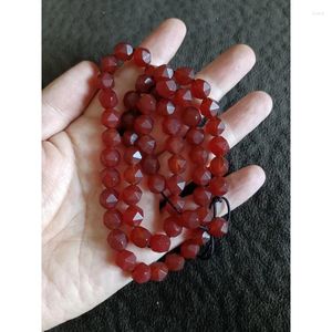 Kolye Kolyeler Simpik Kırmızı Agate Multi-Edge Boncuklar Kolye Buda