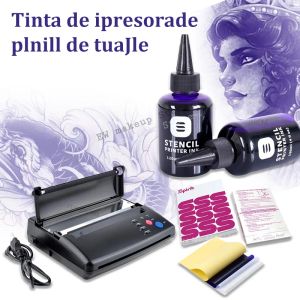 Suprimentos Tatuagem Transferência de hine cópia de estêncil de estêncil Papel de rastreamento de tinta A4 Papel de transferência de pele falsa para acessórios de prática de tatuagem