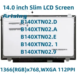 Ekran 14 inç LCD Panel B140XTN02.D FIT B140XTN02.E B140XTN02.A B140XTN02.9 B140XTN02.1 EDP 30 PINS 136X768 LAPTOP MATRIX