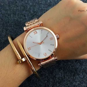 Top Brand Watch Watch Женская леди -девочка Crystal Style Metal Steel Band Quartz Forist Watch AR09