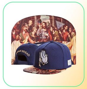 Break ekmek tanrı dua snapback klasik erkek kadın tasarımcı ayarlanabilir kapaklar gorras kemikleri işlemeli hiphop beyzbol9797162