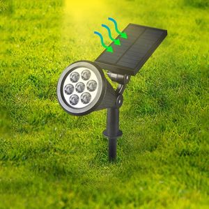 Outdoor Solar Spotlights Ground Plugged Lawn Lamp LED 47BULBS IP65 WASHEROFTE GARTERSTELLE ERSTELLUNG LAMPE TRAME EXPINGING Light 240411