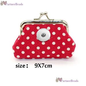 Bangle 6 Colors 18Mm Snap Button Jewelry Dot Spot Coin Purses Small Wallets Pouch Kids Girl Womens Money-Bags For Gift Qb618 Drop Deli Ot3Aw