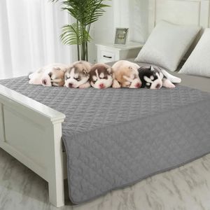 Husdjur filt vattentätt soffskydd för hundar säng täcker reversibelt hundmöbler täckning 240407