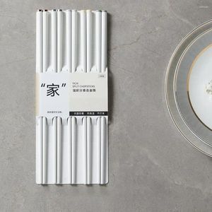 Chopsticks Icke-absorberande antislidsuppsättning återanvändbar lätt att hålla förhindrar att falla ut friska