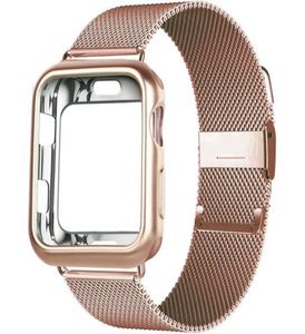 Correia para a banda de relógio 49mm 45mm 41mm 44mm 40mm LOOP magnético de aço inoxidável pulseira de metal iwatch 8 7 6 band4558631