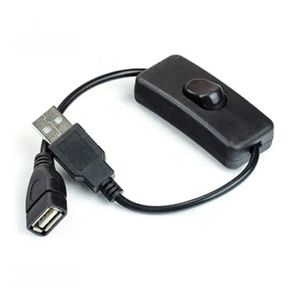2024 ESCAM 28 cm Cavo USB con interruttore ON/OFF Extension Attivazione per lampada USB Linea di alimentazione della ventola USB Adattatore di vendita a caldo durevole per USB