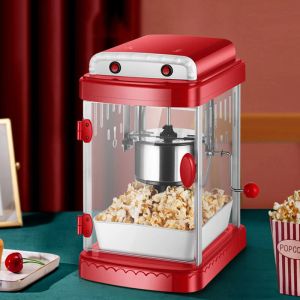 Processors 110V/220V Commercial Household Popcorn Machine Hot Air Oil Popped Corn Popper Automatic DIY Popcorn Maker Heating NonStick Pot