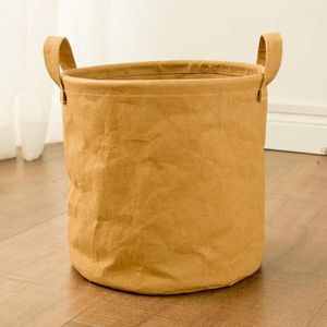 Laundry Bags Portable Foldable Dirty Clothes Organizer Children Toys Storage Bag Handle Basket Home Sundries Barrel