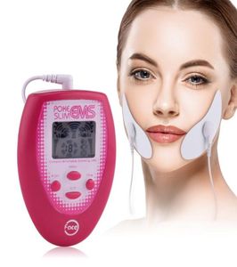 EMS Electric Slimming Face Pulse Massager Haia Exercritor Facial Electronic Muscle Electrode Face Cheek Patch Massger2345230