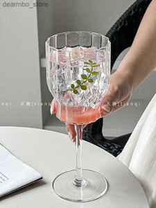 Copos de vinho broto de flor haste y wines de vinho tinto Copo de uísque Lass de coquetel de suco de suco feminino moça de garga