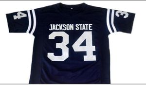 Homens para jovens personalizados Vintage 34 Walter Payton Jackson State College Futebol Jersey Size S5xl ou personalizado qualquer nome ou número JER9000998