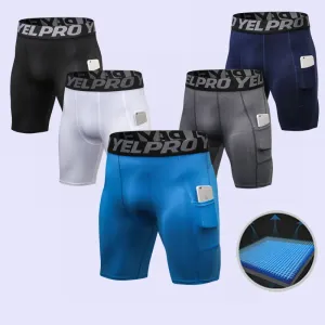 Shorts herrkroppsbyggande snabb torr komprimering shorts fitness tight shorts svett sport korta byxor gym mäns shorts för löpning