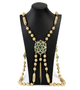 Sunspicems Gold Color Moroccan Wedding Dress Chest Shoulder Link Chain for Women Caftan Back Jewelry Ethnic Bijoux4115378