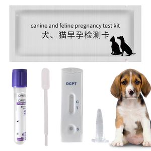 Canine Feline Early Pregnancy Test Strips Kit Blood Serum Method For Pet Dog Cat Husky Corgi Golden Retriever Test X4X8