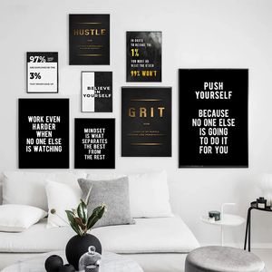 Modern Motivational Canvas Paintings Inspirational Quotes Posters and Prints Wall Art Picture for Living Room Wall Decor Cuadros