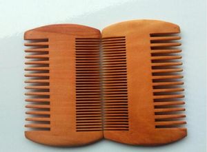 Pocket Wood Beard Comb Double Sides Super smala tjocka trä Combs Pente Madeira Lice Pet Hair Tool XB13474379