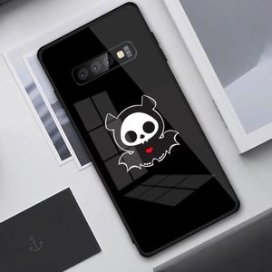 Skelanimals Luxury Mobile Mobile Chace для Samung S23 S22 S21 Pro Ultra A13 A33 A53 Note 20 PC Glass Phone Cover Funda