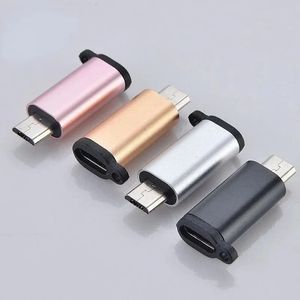 2024 1pc USB Type-C Adapter Typ C till Micro USB Kvinna till manliga omvandlare för Xiaomi Samsung Charger Data Cable USBC USB C AdapterType C till