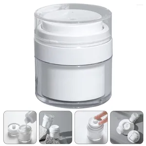 Storage Bottles Lotion Press Convenient Cream Leakproof Travel Foundation Jar Plastic Pressing Sub Container Makeup Skincare