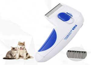 PET Electric Flea Comb Cat Dog Comb Fleas Tick Grooming Borttagningsverktyg Katter Automatisk Kill Lice Electric Head Brush Pets Products276780873
