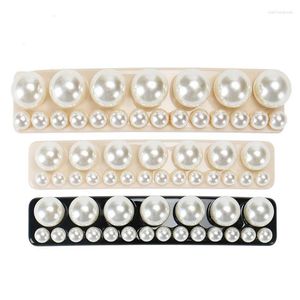 Clip per capelli Luxury Pearl A francese Clip Barrette per donne Girls Good Acetate Accessorio Ornamento Gioielli - Porta